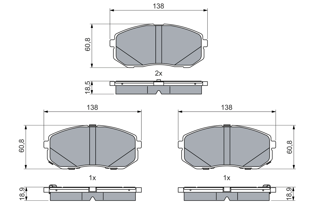 Set placute frana