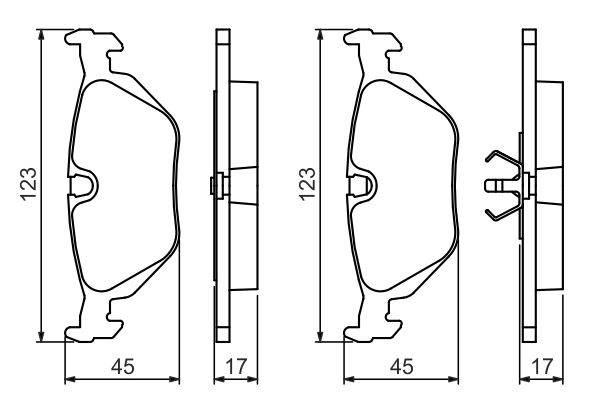 Set placute frana