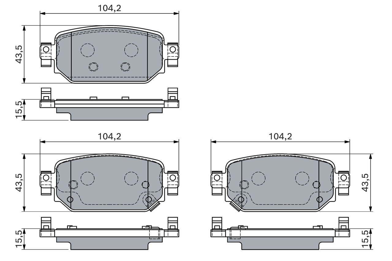 Set placute frana