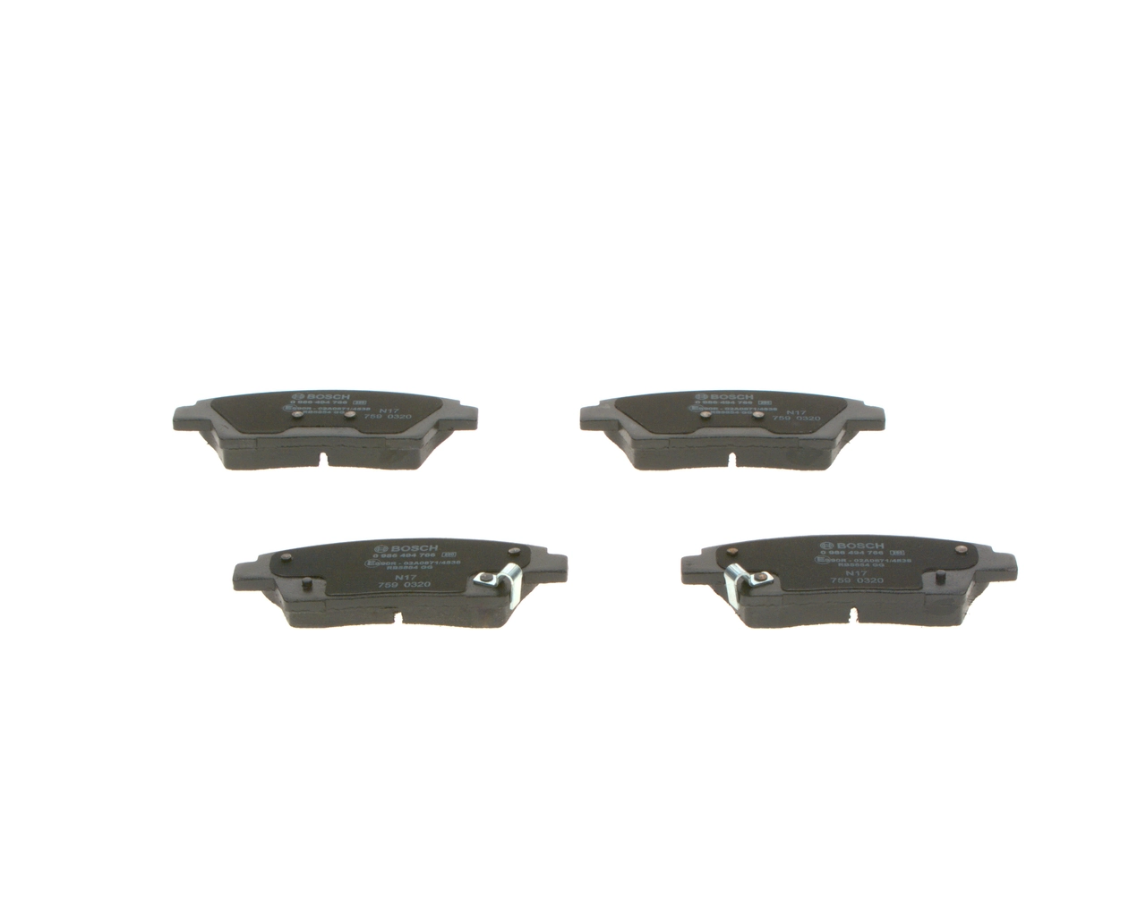 Set placute frana