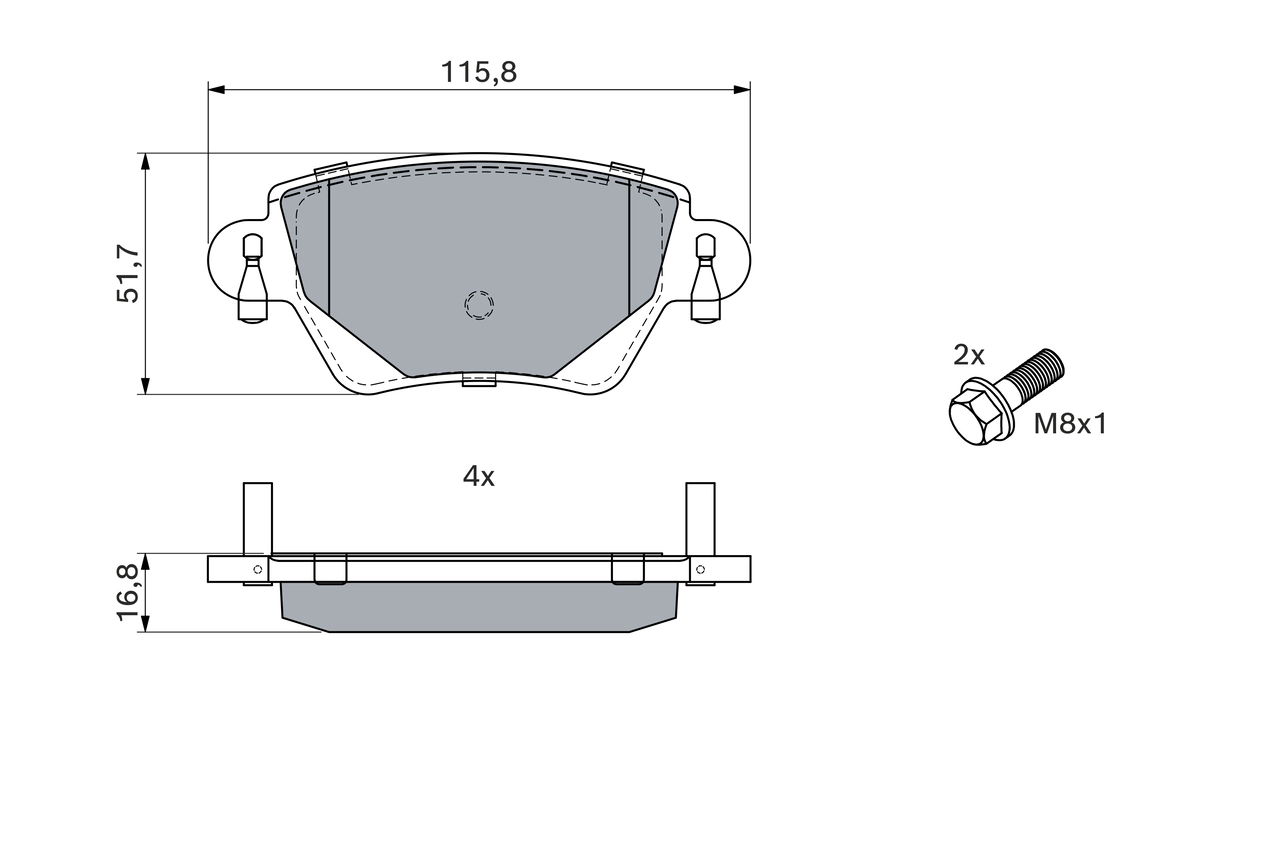Set placute frana