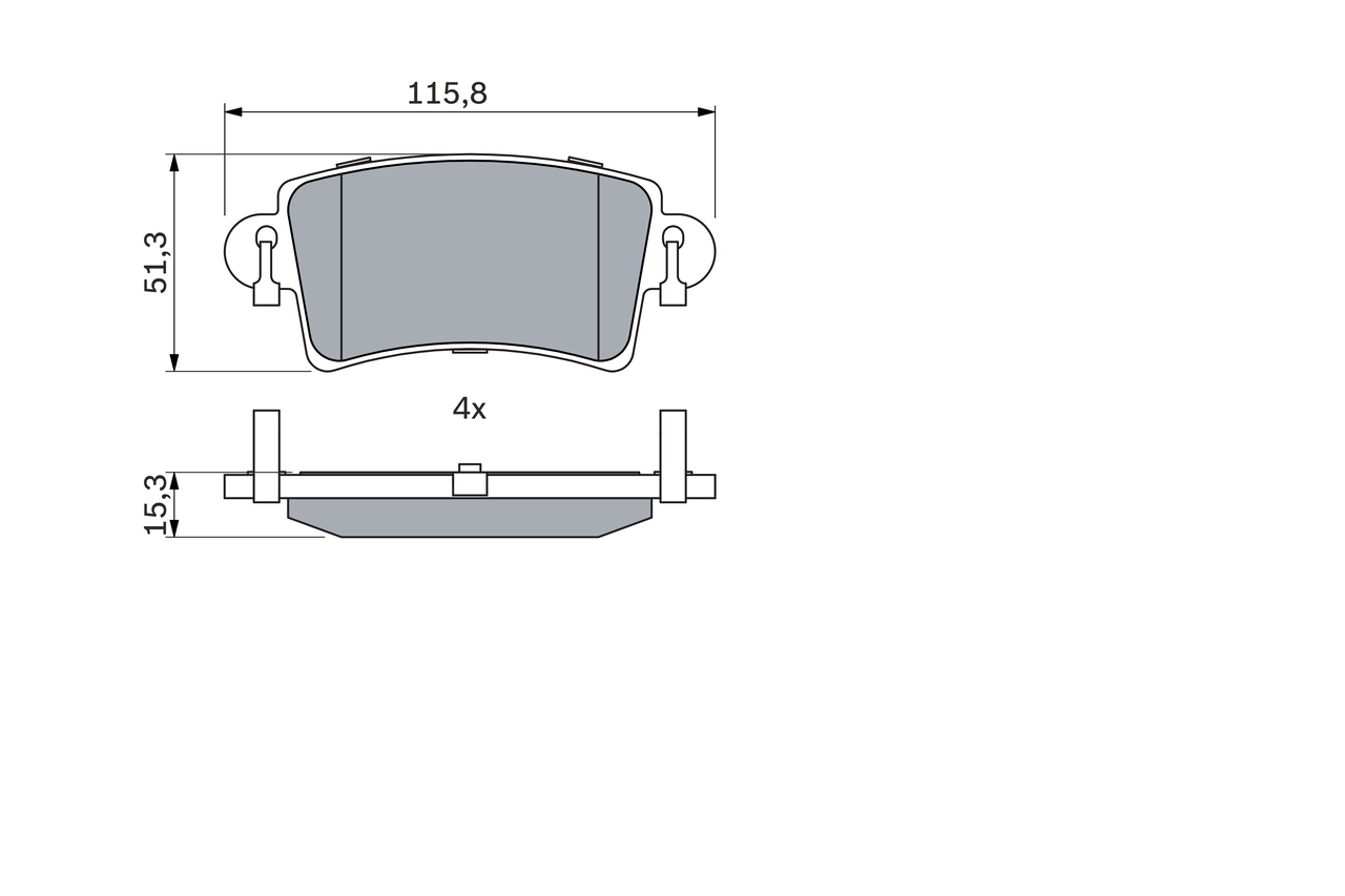 Set placute frana