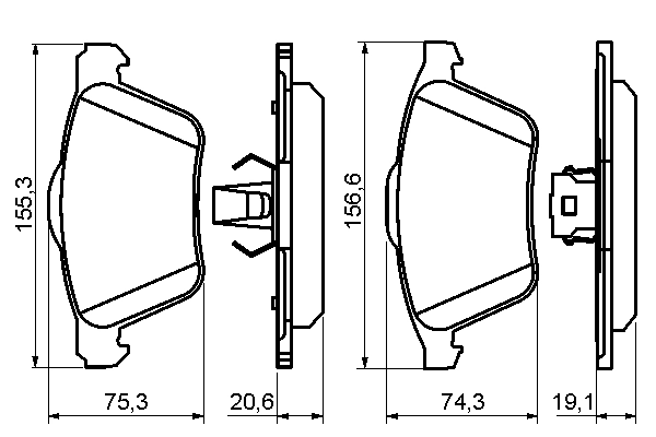 Set placute frana