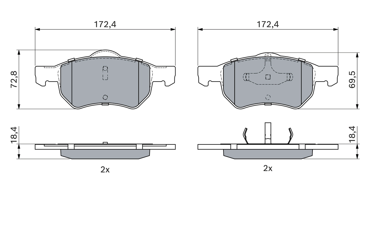 Set placute frana