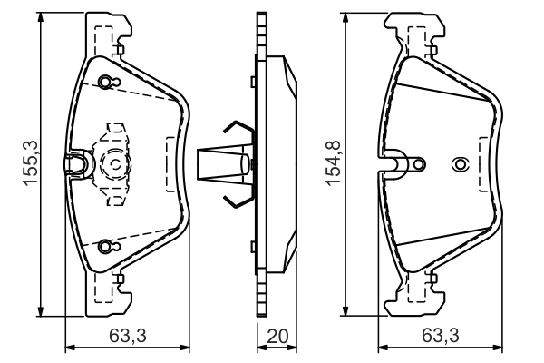 Set placute frana
