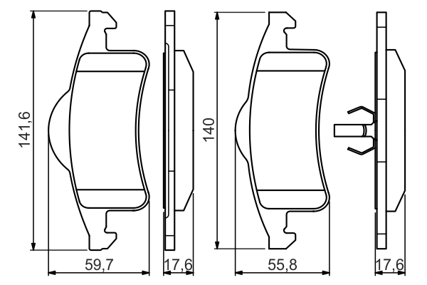 Set placute frana