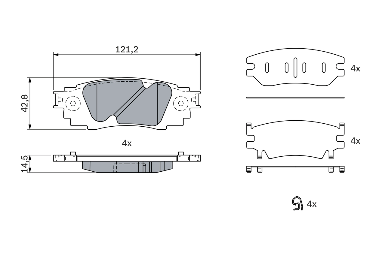 Set placute frana