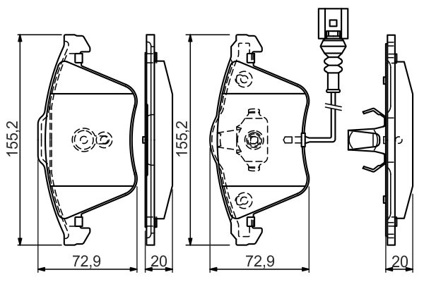 Set placute frana
