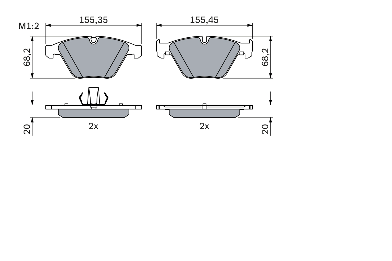 Set placute frana