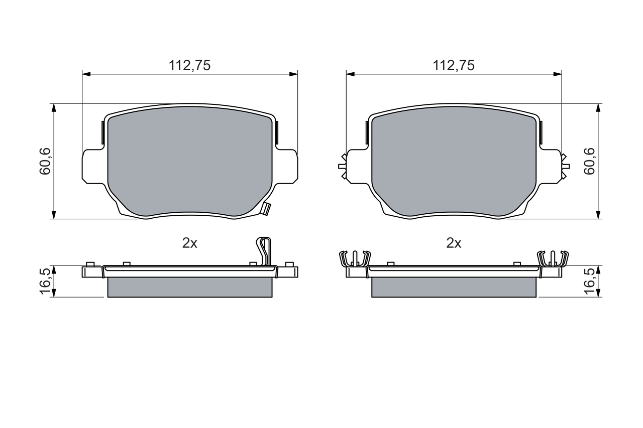 Set placute frana
