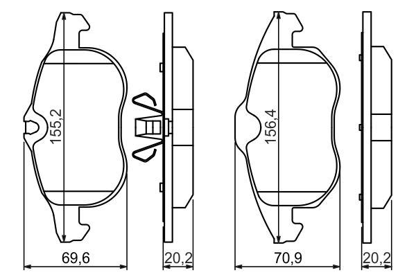 Set placute frana