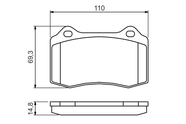 Set placute frana