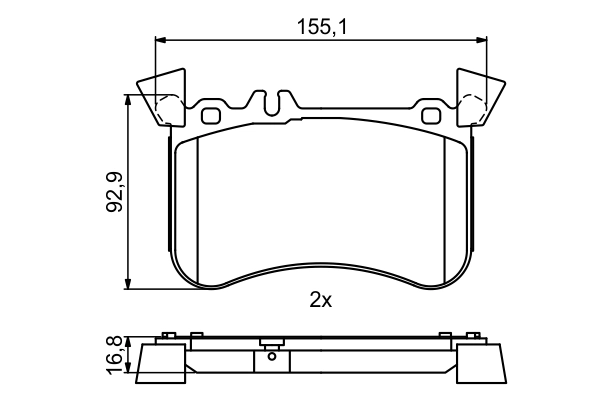 Set placute frana