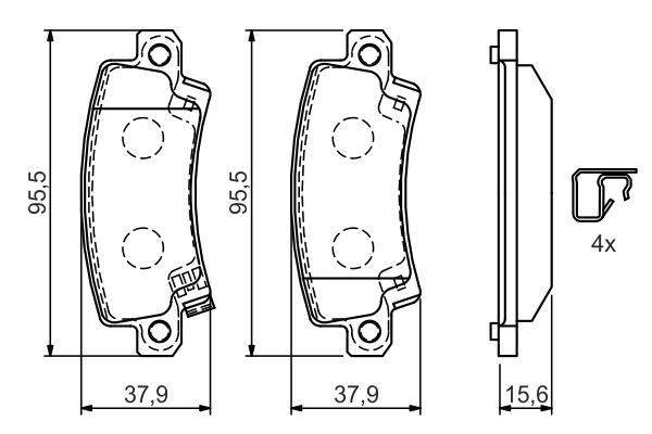 Set placute frana