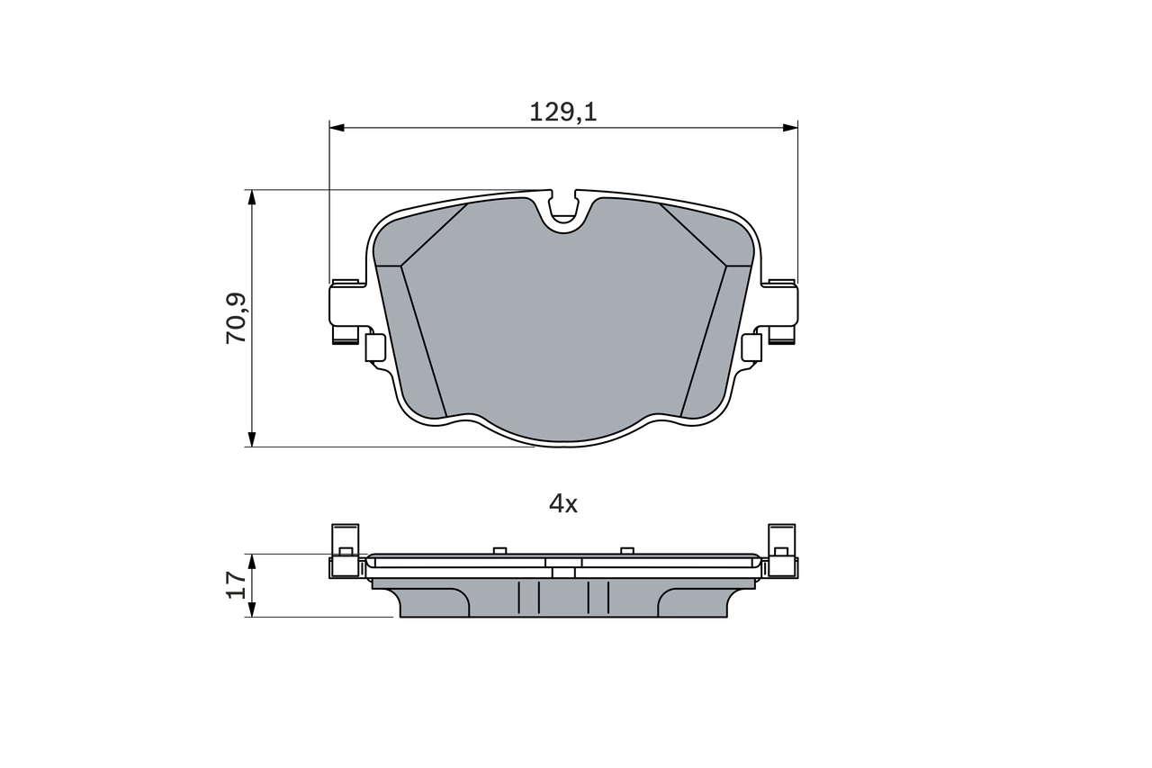 Set placute frana