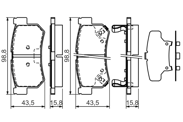 Set placute frana