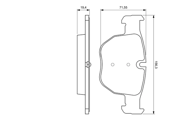 Set placute frana