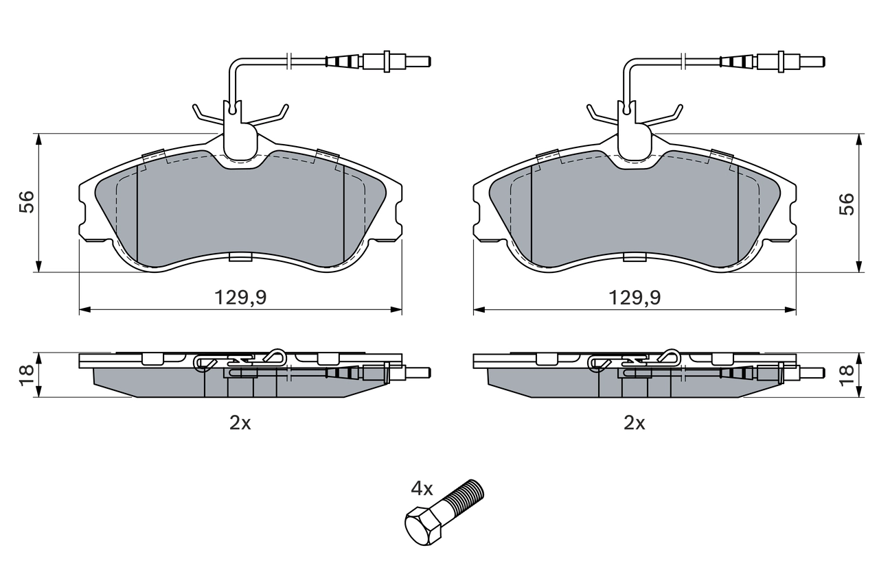Set placute frana