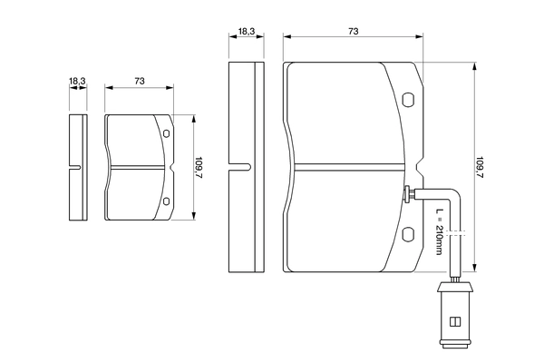Set placute frana