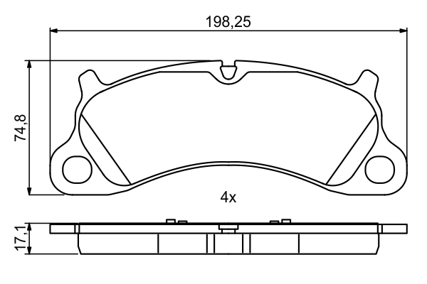 Set placute frana