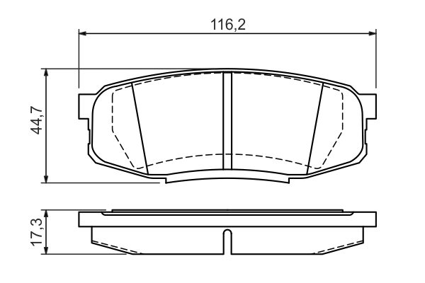 Set placute frana