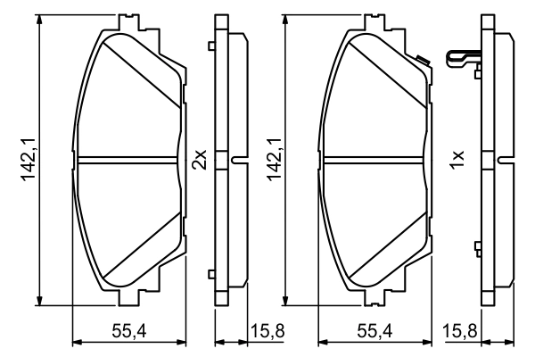 Set placute frana
