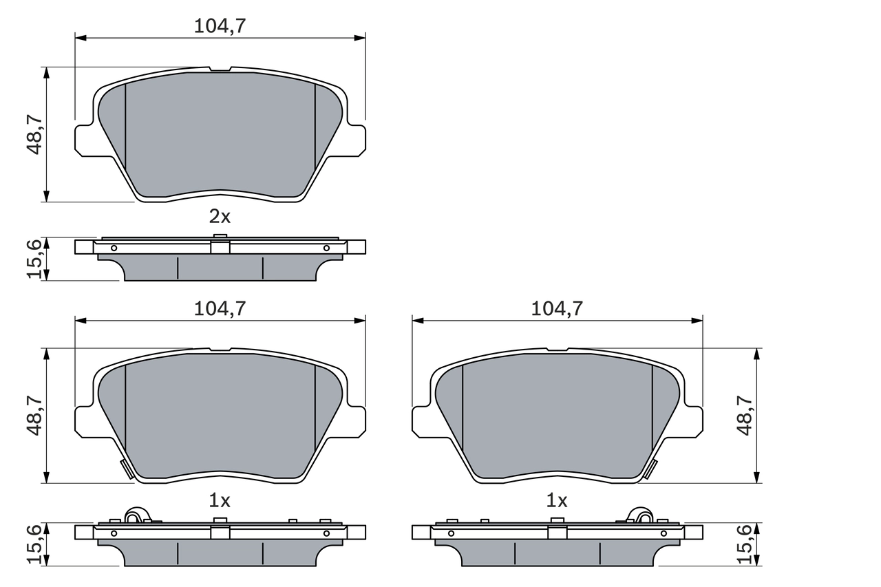 Set placute frana