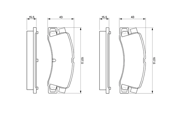 Set placute frana