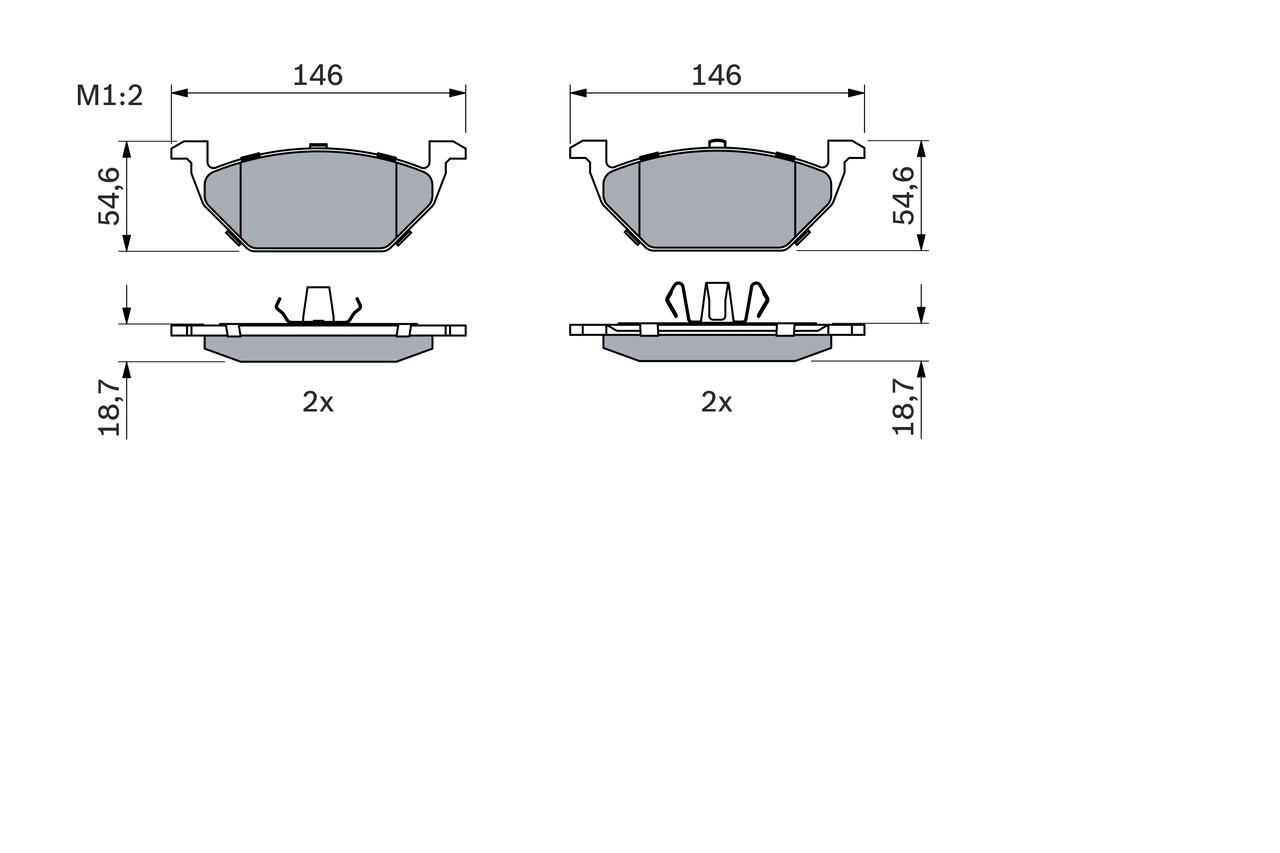 Set placute frana