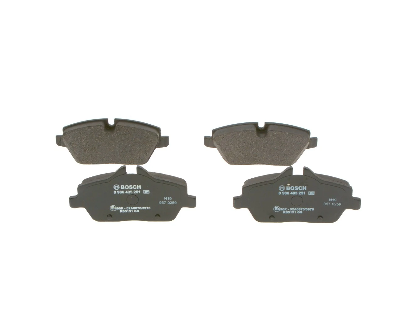 Set placute frana