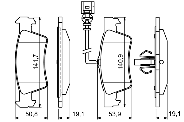Set placute frana