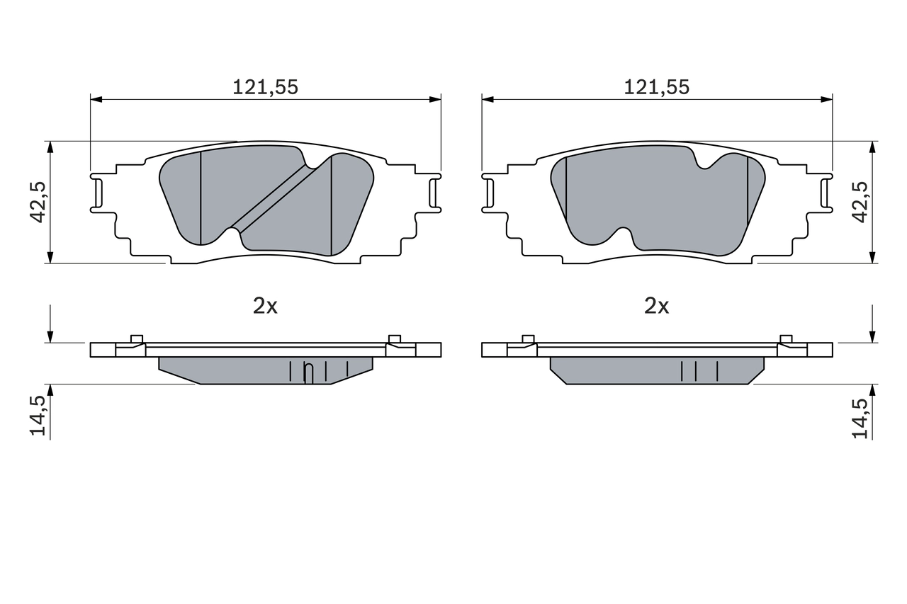 Set placute frana