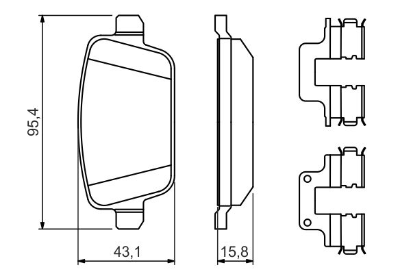 Set placute frana