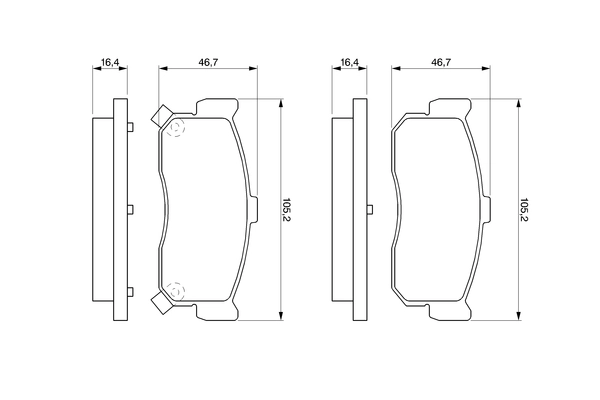Set placute frana