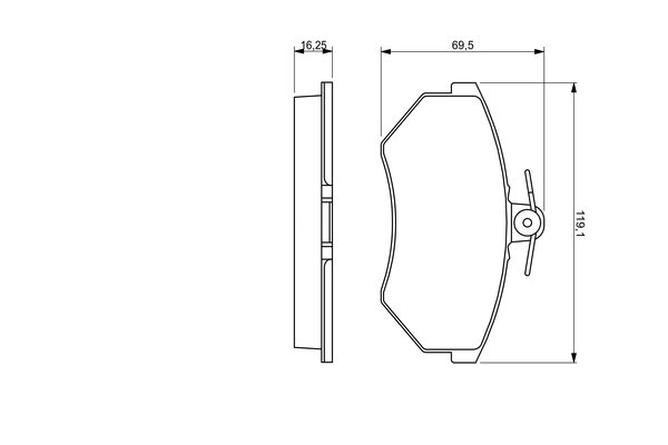 Set placute frana