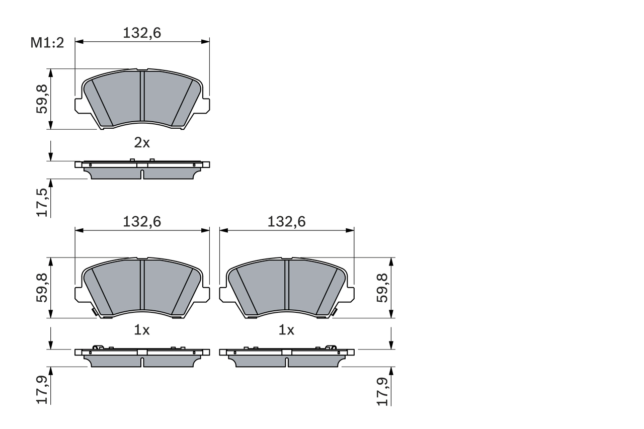 Set placute frana