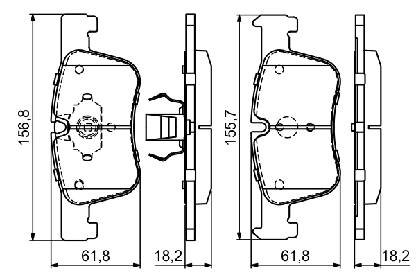 Set placute frana