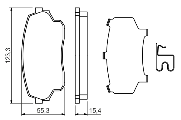 Set placute frana