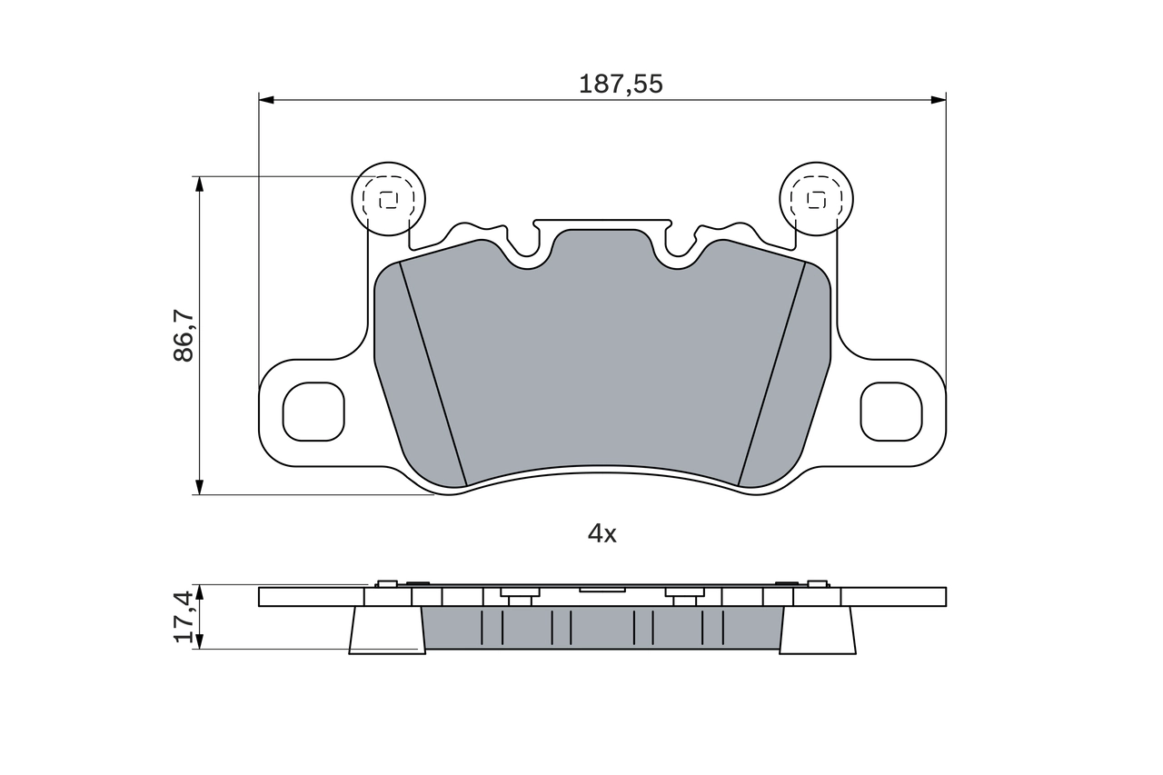 Set placute frana