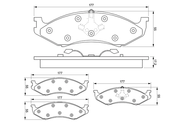 Set placute frana