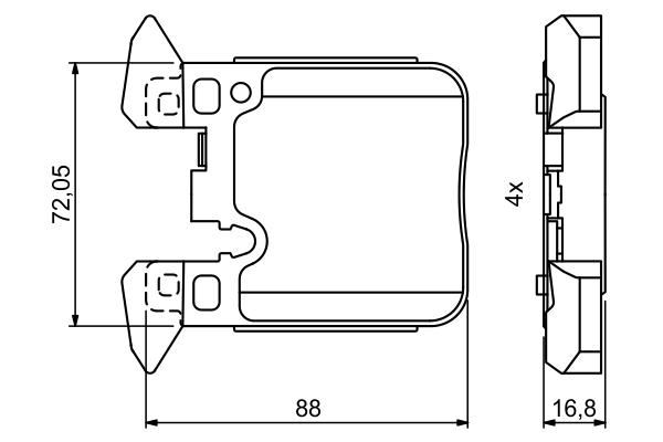 Set placute frana
