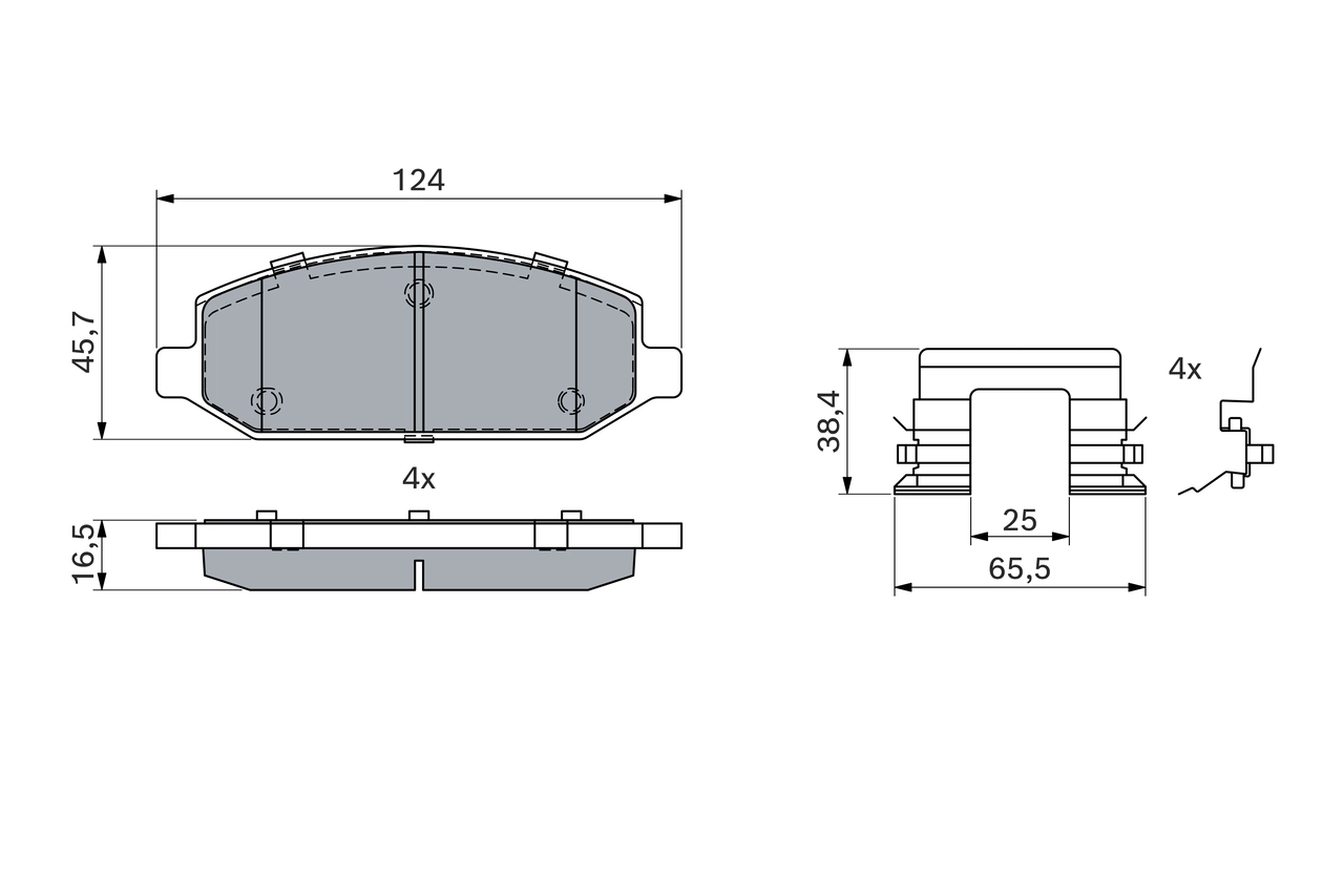 Set placute frana
