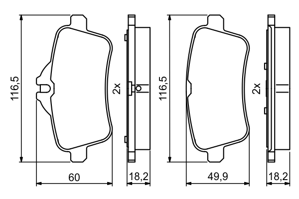 Set placute frana