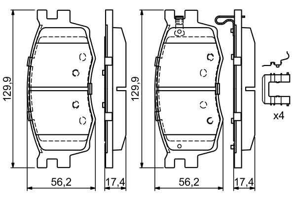 Set placute frana