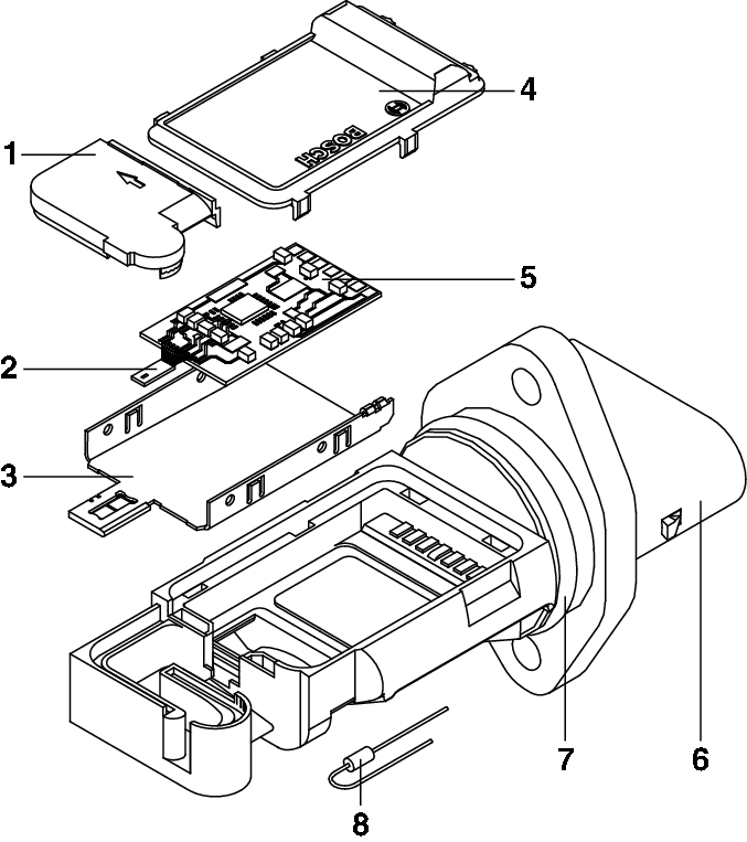 Senzor debit aer