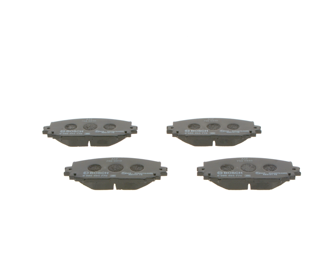 Set placute frana
