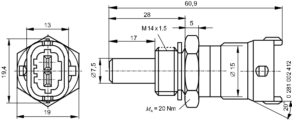 Senzor temperatura lichid racire