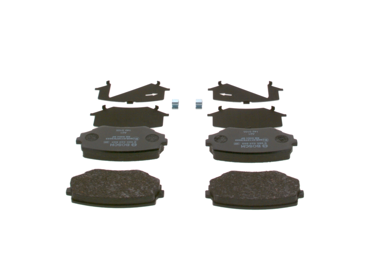 Set placute frana