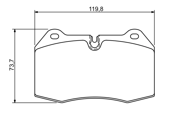 Set placute frana