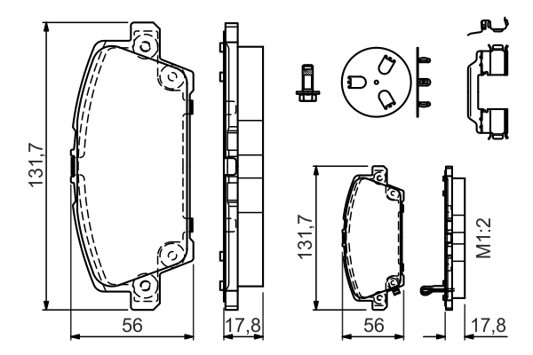 Set placute frana